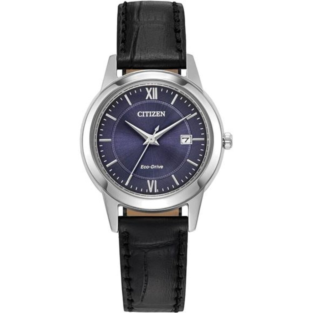 CITIZEN Ladies' Eco-Drive Classic Leather Strap Watch with 3-Hand Date - Picture 7 of 7
